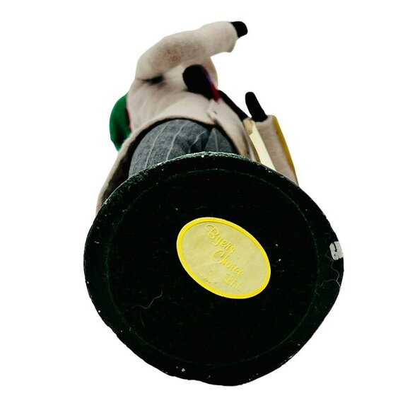 Byers Choice Victorian Man Caroler Sheet Music Tan Coat 1985 13 inch Bumpy Base - Picture 7 of 9